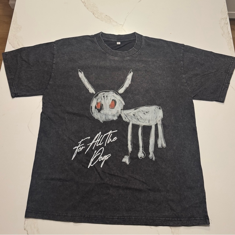 Charcoal Graphic Men's T-Shirt “For All The Dogs”